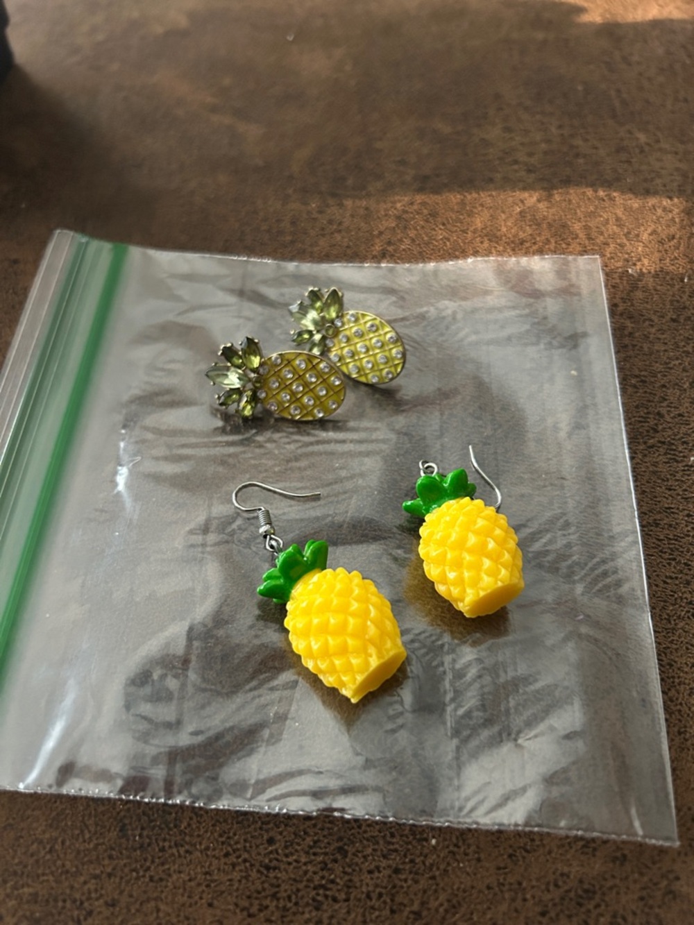 Pineapple Earrings - Yellow & Green